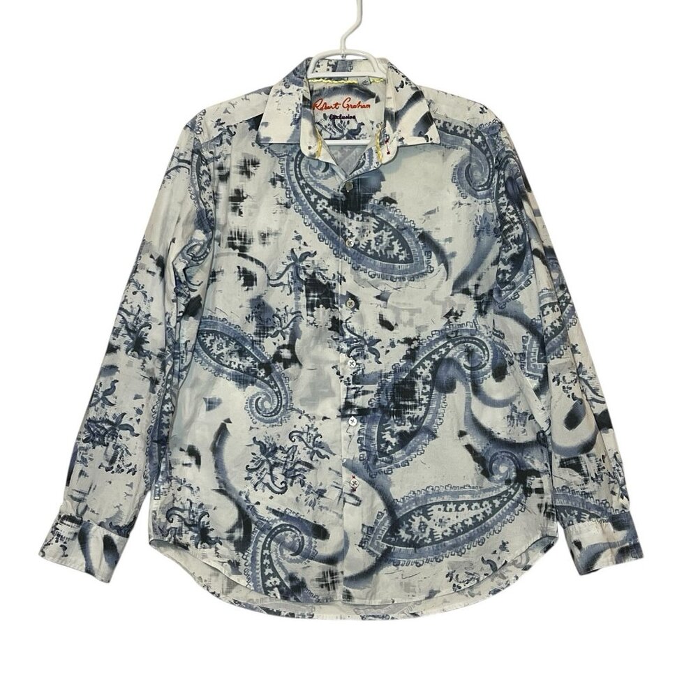 Robert Graham Exclusive Knowledge Wisdom Men's Shirt Medium Cotton Classic Fit